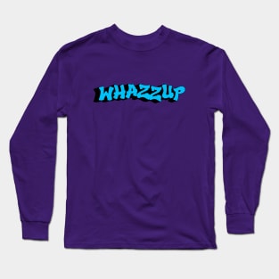 Whazzup Blue/Black Long Sleeve T-Shirt